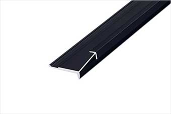 航空纤维墙咔铝合金阳角线(哑黑氧化)