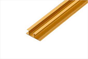 航空纤维墙咔铝合金带灯中条(钛金氧化)